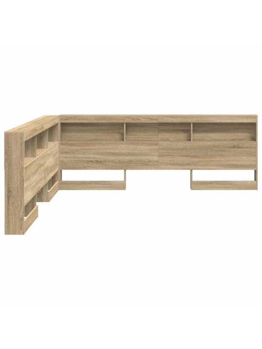 Hoiustamispeatoe riiuliga peaga sonoma tamm 180 cm tehispuit