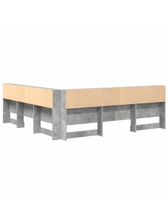Hoiustamispeatoe riiuliga peaga betoonihall 180 cm tehispuit