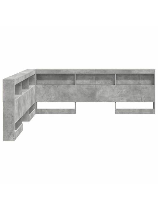 Hoiustamispeatoe riiuliga peaga betoonihall 180 cm tehispuit