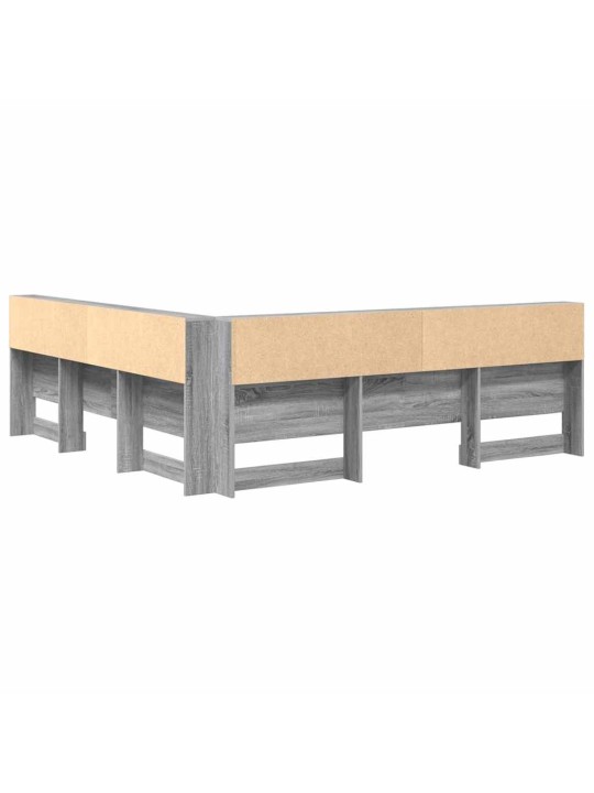 Hoiustamispeatoe riiuliga peaga hall sonoma 180 cm tehispuit