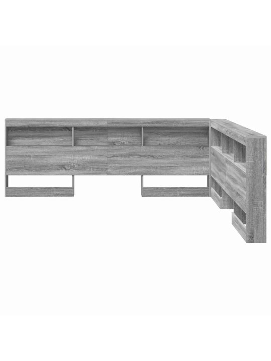 Hoiustamispeatoe riiuliga peaga hall sonoma 180 cm tehispuit