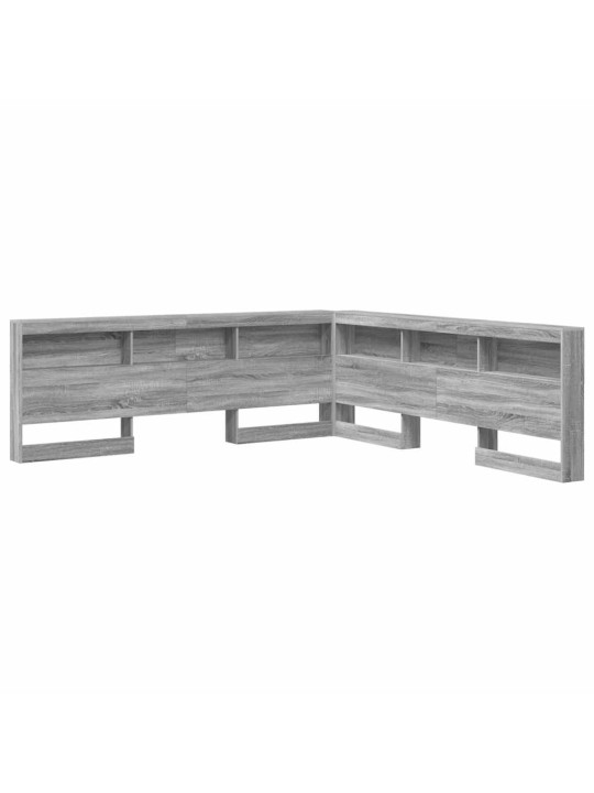 Hoiustamispeatoe riiuliga peaga hall sonoma 180 cm tehispuit