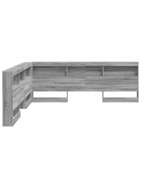 Hoiustamispeatoe riiuliga peaga hall sonoma 180 cm tehispuit