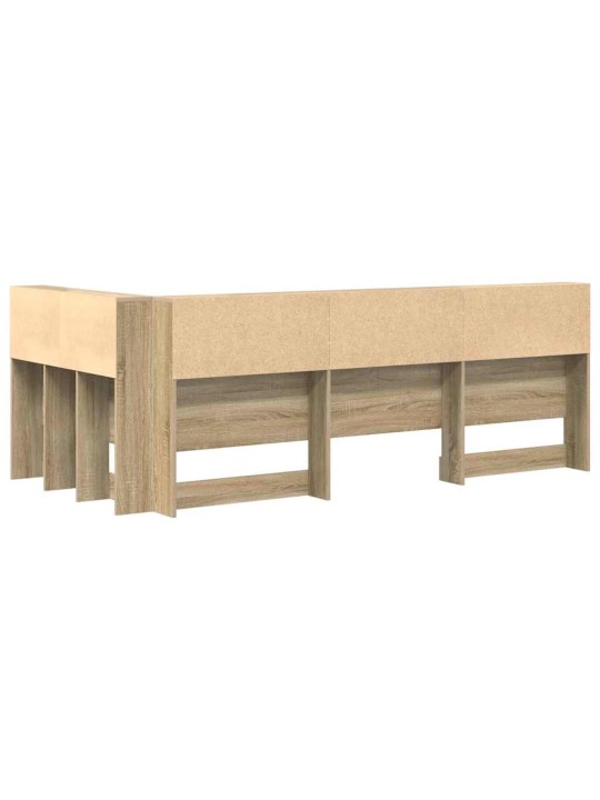 Hoiustamispeatoe riiuliga peaga sonoma tamm 90 cm tehispuit