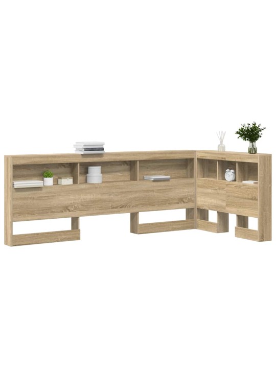 Hoiustamispeatoe riiuliga peaga sonoma tamm 75 cm tehispuit