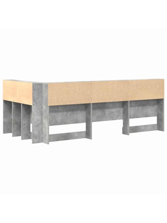 Hoiustamispeatoe riiuliga peaga betoonihall 75 cm tehispuit
