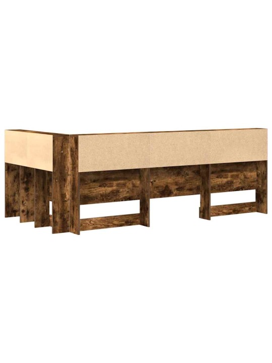 Hoiustamispeatoe riiuliga suitsutatud tamm 75 cm tehispuit