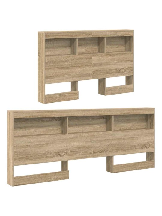 Hoiustamispeatoe riiuliga peaga sonoma tamm 120 cm tehispuit
