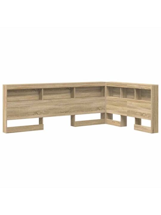 Hoiustamispeatoe riiuliga peaga sonoma tamm 120 cm tehispuit