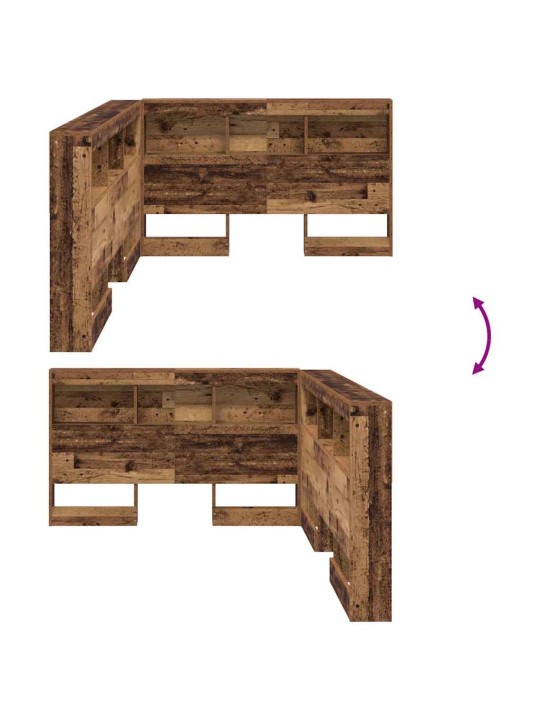 Hoiustamispeatoe riiuliga peaga vana puit 120 cm tehispuit