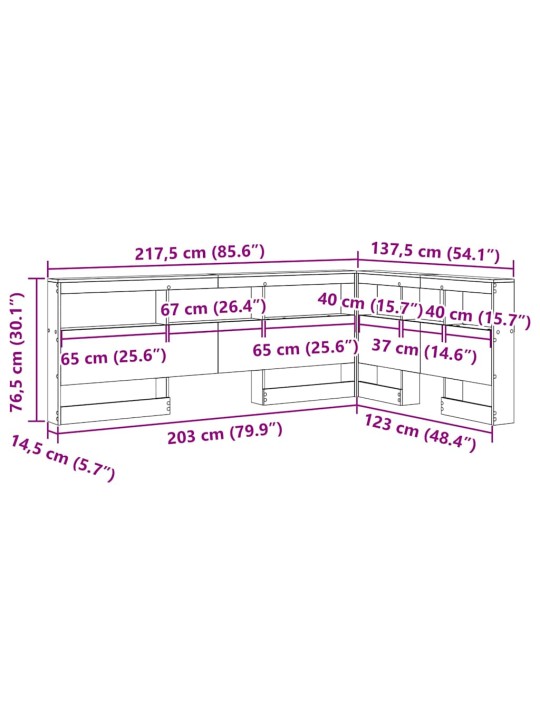 Hoiustamispeatoe riiuliga peaga käsitöötamm 120 cm tehispuit