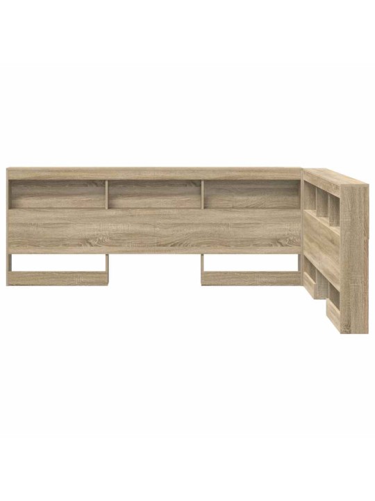 Hoiustamispeatoe riiuliga peaga sonoma tamm 140 cm tehispuit