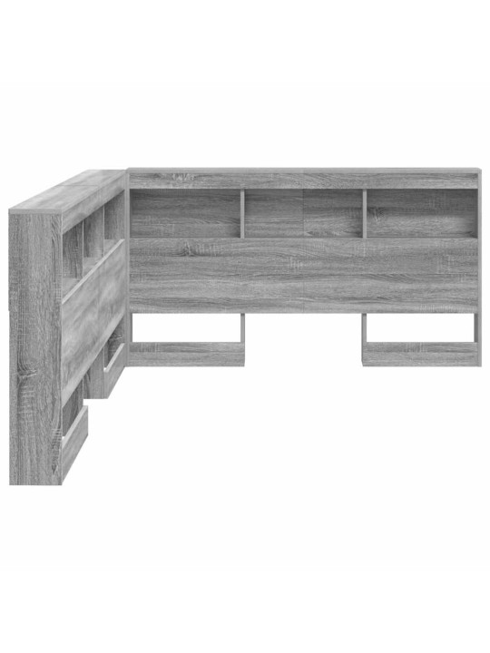 Hoiustamispeatoe riiuliga peaga hall sonoma 140 cm tehispuit