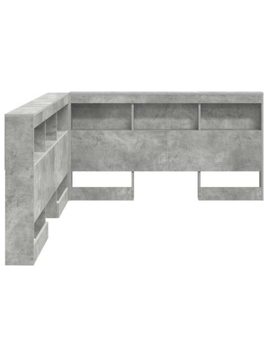 Hoiustamispeatoe riiuliga peaga betoonihall 135 cm tehispuit