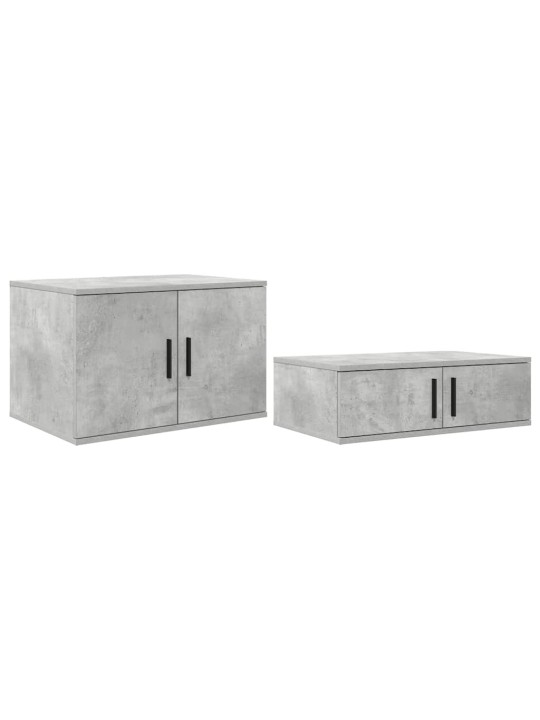 Voodi hoiukohaga raam betoonhall 234 x 118 x 53.5 cm tehispuit