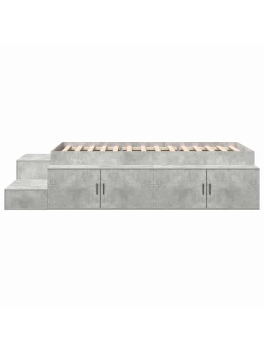 Voodi hoiukohaga raam betoonhall 234 x 118 x 53.5 cm tehispuit