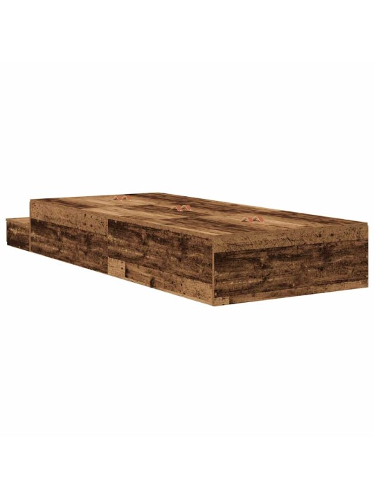 Voodi hoiukohaga raam vana puit 236.5 x 80 x 31.5 cm tehispuit