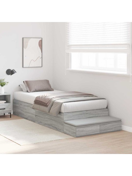 Voodi hoiukohaga raam sahtliga hall sonoma 236.5 x 90 x 31.5 cm