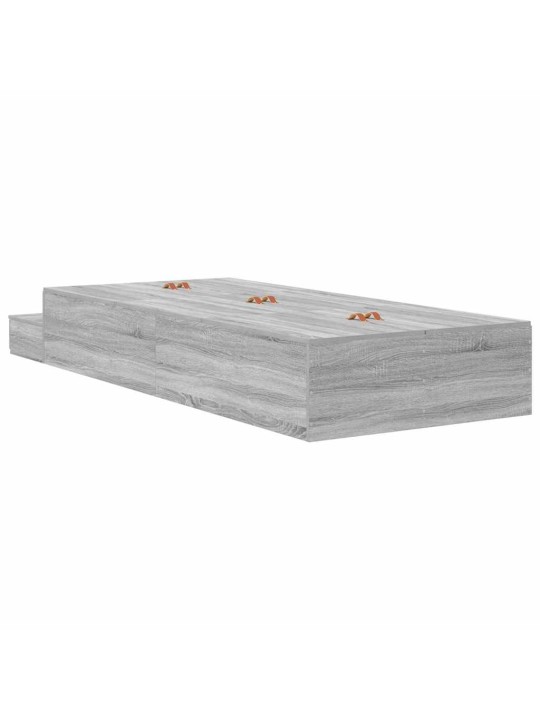 Voodi hoiukohaga raam sahtliga hall sonoma 236.5 x 90 x 31.5 cm