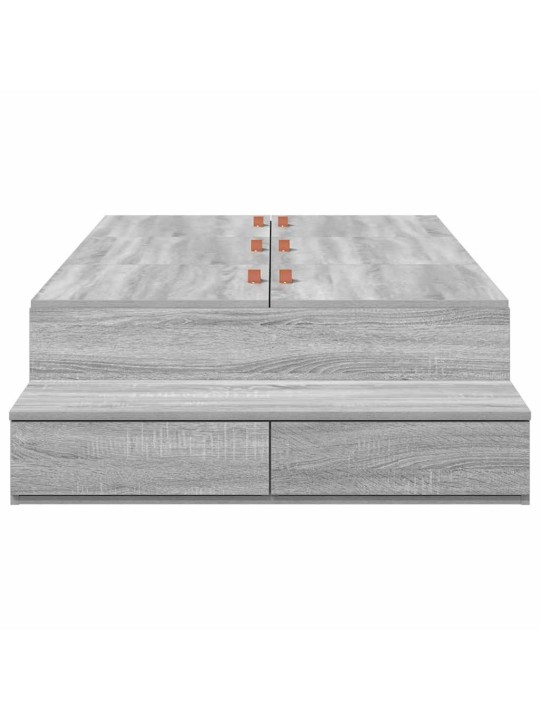 Voodi hoiukohaga raam sahtliga hall sonoma 236.5 x 90 x 31.5 cm