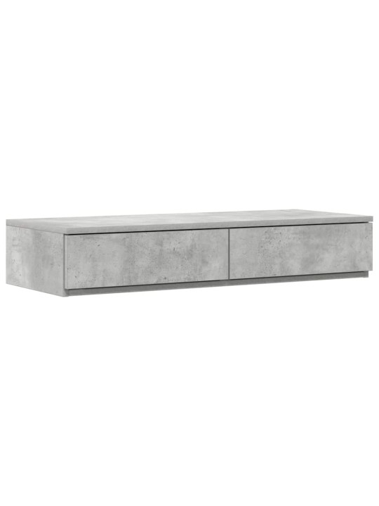 Voodi hoiukohaga raam sahtliga betoonhall 236.5 x 100 x 31.5 cm