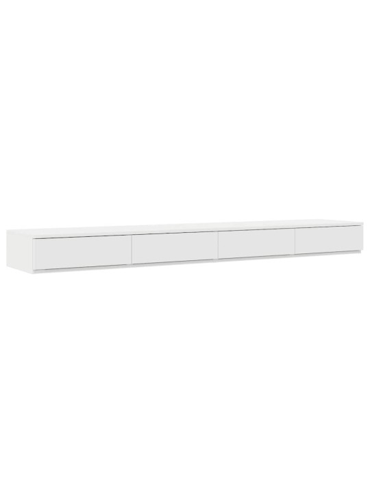 Voodi hoiukohaga raam valge 236.5 x 200 x 31.5 cm tehispuit