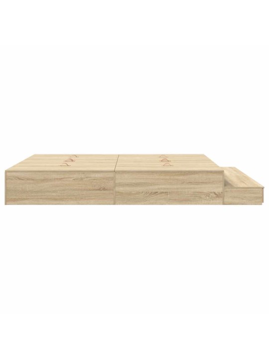 Voodi hoiukohaga raam uksega sonoma tamm 236.5 x 200 x 31.5 cm
