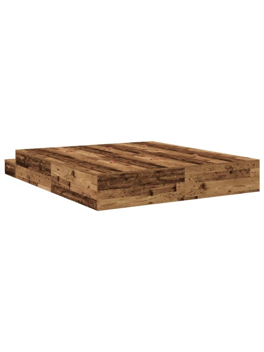 Voodi hoiukohaga raam vana puit 236.5 x 200 x 31.5 cm tehispuit