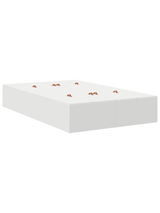 Voodi hoiukohaga raam valge 236.5 x 120 x 31.5 cm tehispuit