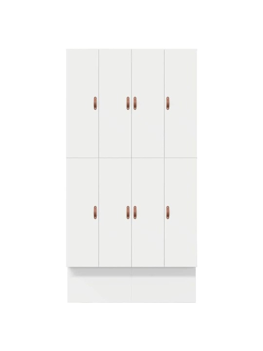 Voodi hoiukohaga raam valge 236.5 x 120 x 31.5 cm tehispuit