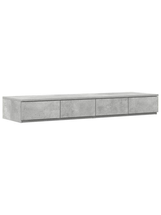 Voodi hoiukohaga raam sahtliga betoonhall 236.5 x 120 x 31.5 cm