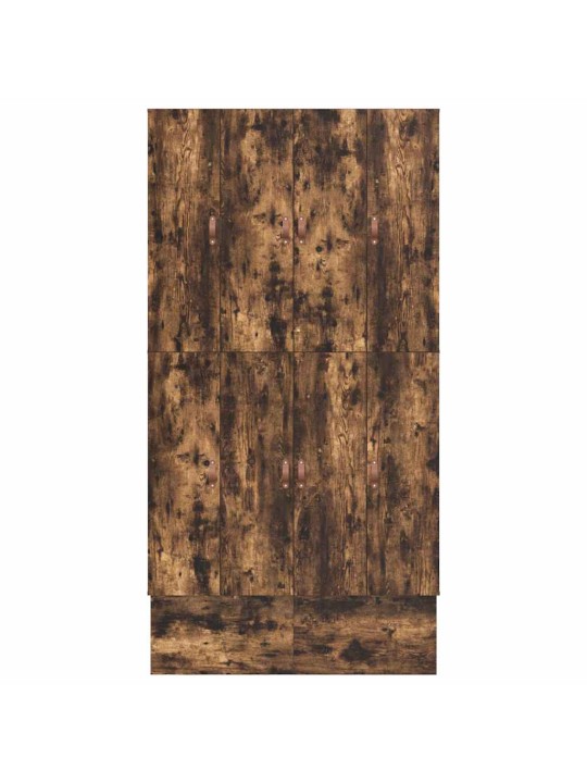 Voodi hoiukohaga raam suitsetatud tamm 236.5 x 120 x 31.5 cm