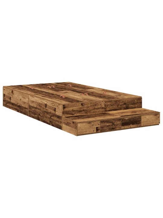 Voodi hoiukohaga raam vana puit 236.5 x 120 x 31.5 cm tehispuit