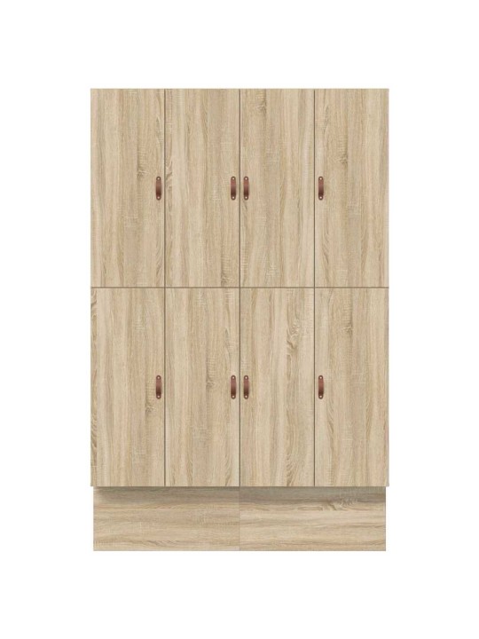 Voodi hoiukohaga raam uksega sonoma tamm 236.5 x 140 x 31.5 cm