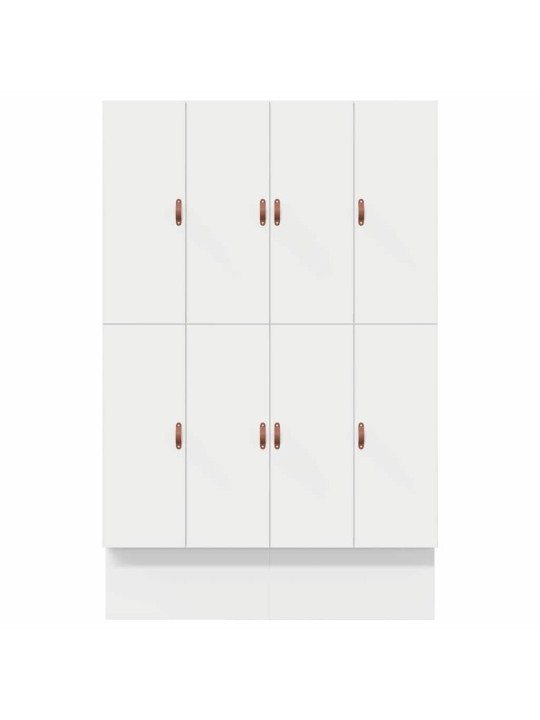 Voodi hoiukohaga raam valge 236.5 x 150 x 31.5 cm tehispuit