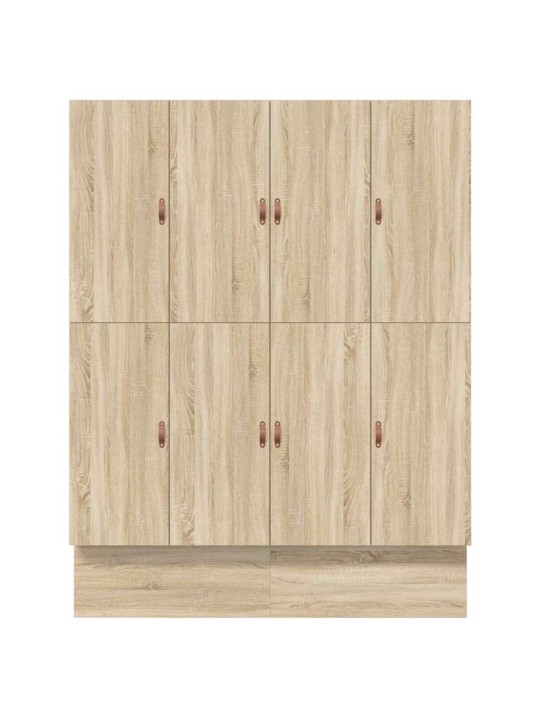 Voodi hoiukohaga raam uksega sonoma tamm 236.5 x 180 x 31.5 cm