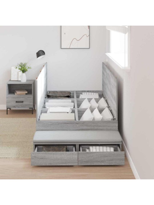 Voodi hoiukohaga raam sahtliga hall sonoma 226.5 x 90 x 31.5 cm