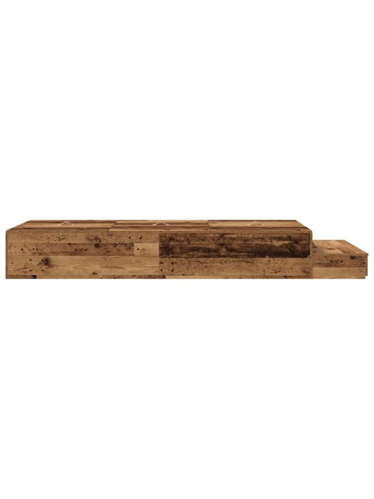 Voodi hoiukohaga raam vana puit 226.5 x 75 x 31.5 cm tehispuit