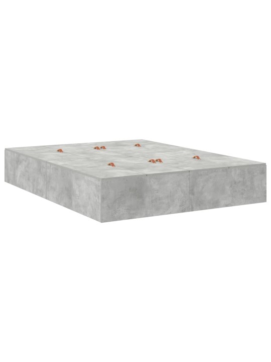 Voodi hoiukohaga raam sahtliga betoonhall 226.5 x 140 x 31.5 cm