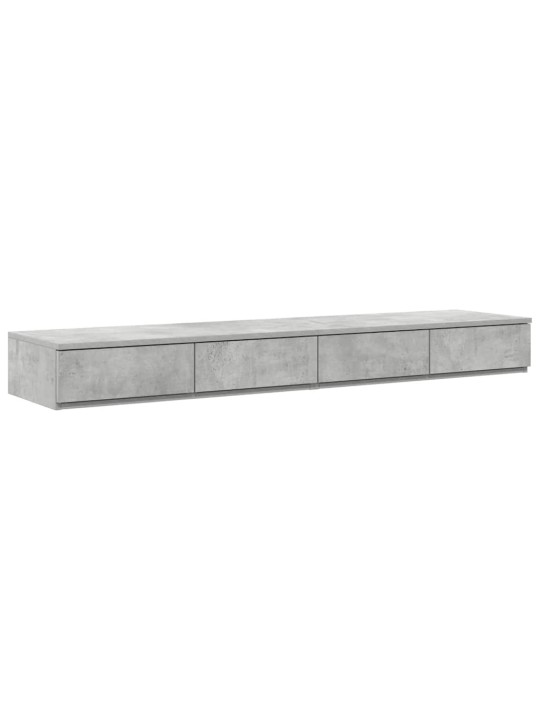 Voodi hoiukohaga raam sahtliga betoonhall 226.5 x 140 x 31.5 cm