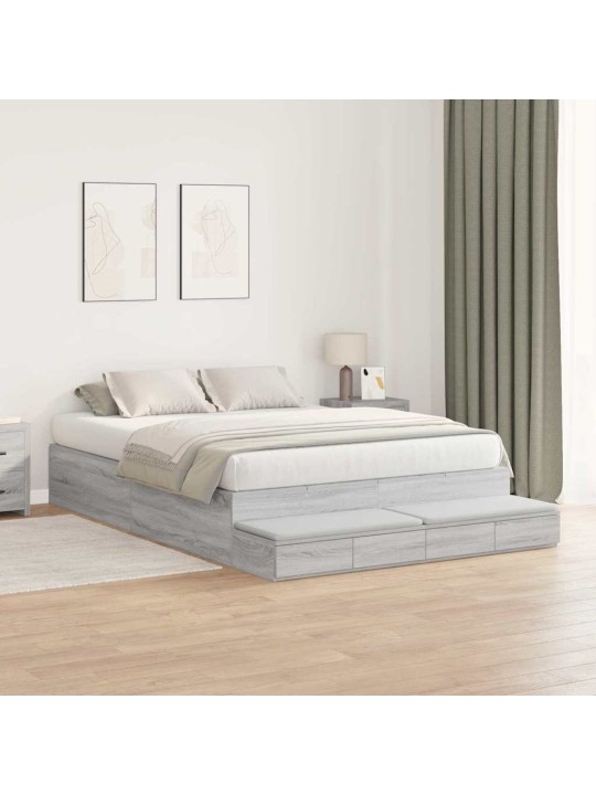 Voodi hoiukohaga raam uksega hall sonoma 226.5 x 135 x 31.5 cm