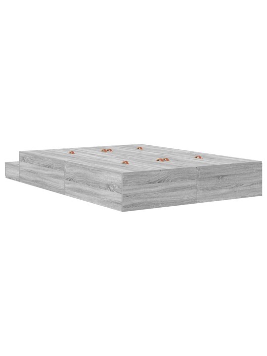 Voodi hoiukohaga raam uksega hall sonoma 226.5 x 135 x 31.5 cm