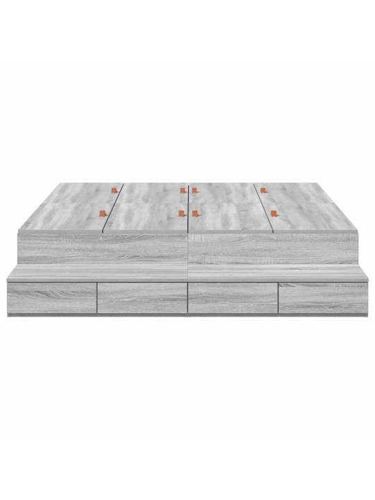 Voodi hoiukohaga raam uksega hall sonoma 226.5 x 135 x 31.5 cm