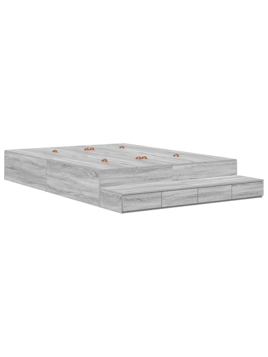 Voodi hoiukohaga raam uksega hall sonoma 226.5 x 135 x 31.5 cm