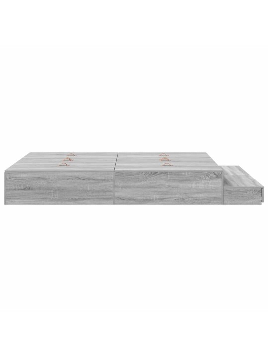 Voodi hoiukohaga raam uksega hall sonoma 226.5 x 135 x 31.5 cm