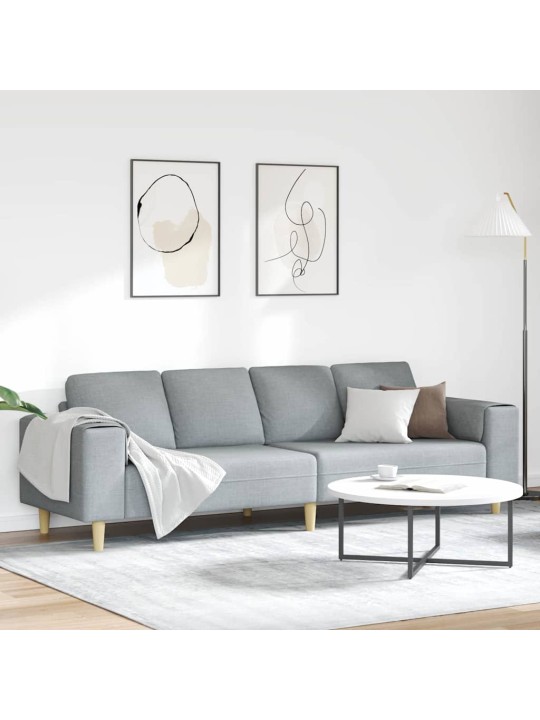 Diivanikomplekt helehall kangas