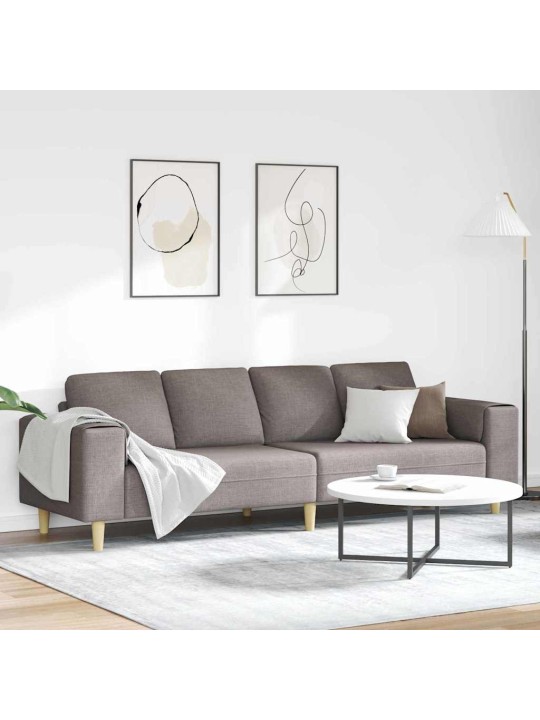 Diivanikomplekt pruunikashall kangas
