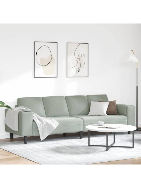 Diivanikomplekt helehall samet