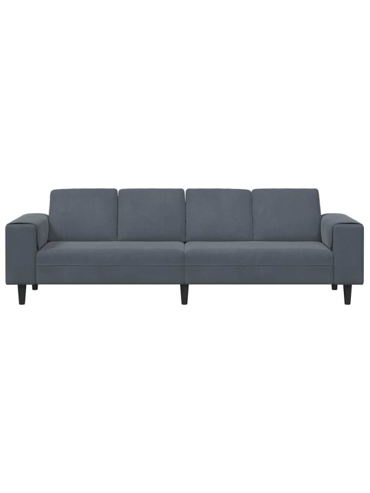 Diivanikomplekt tumehall samet