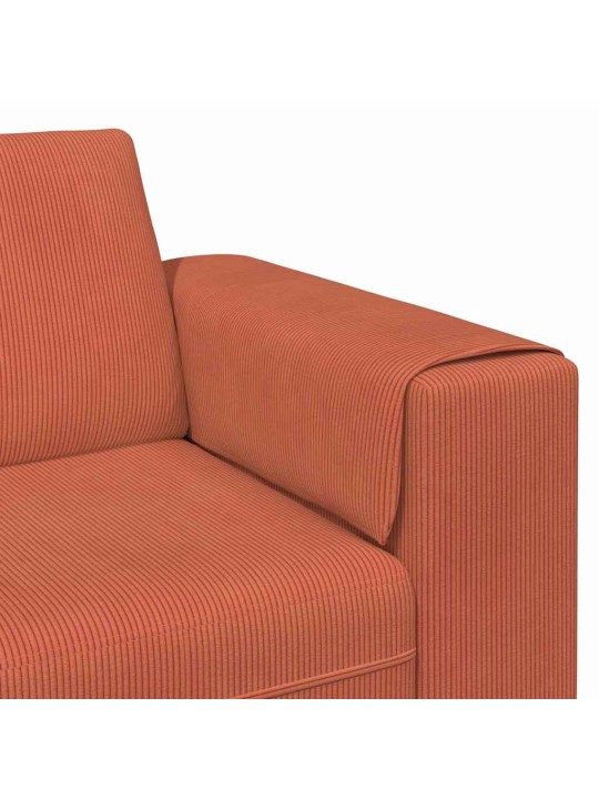 Kangast diivan padjaga punane oranž kordurori kangas
